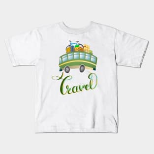 Travel Bus Kids T-Shirt